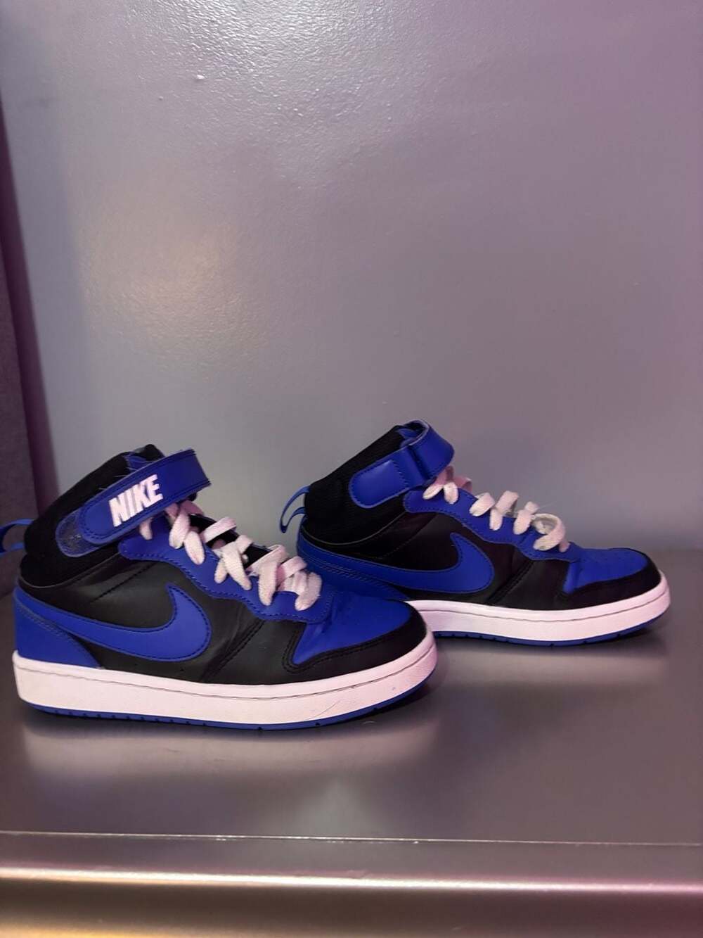 Nike Court Borough Mid 2 GS Black Game Royal DM8872-001